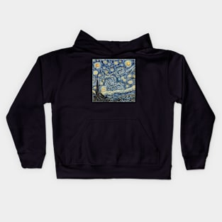 Starry Night Style Kids Hoodie